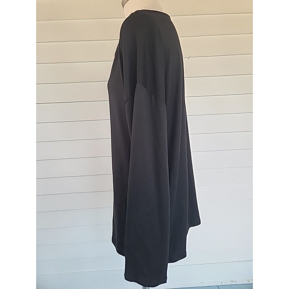Halston Studio Women's Black Long Sleeve Top SIZE L NWT - Picture 2 of 12